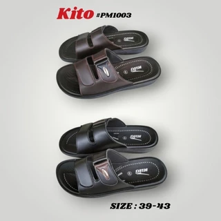 KITO รองเท้าแตะแบบสวม รองเท้าสำหรับผู้ชาย หนัง PVC รุ่น PM1003 Size : 39-43