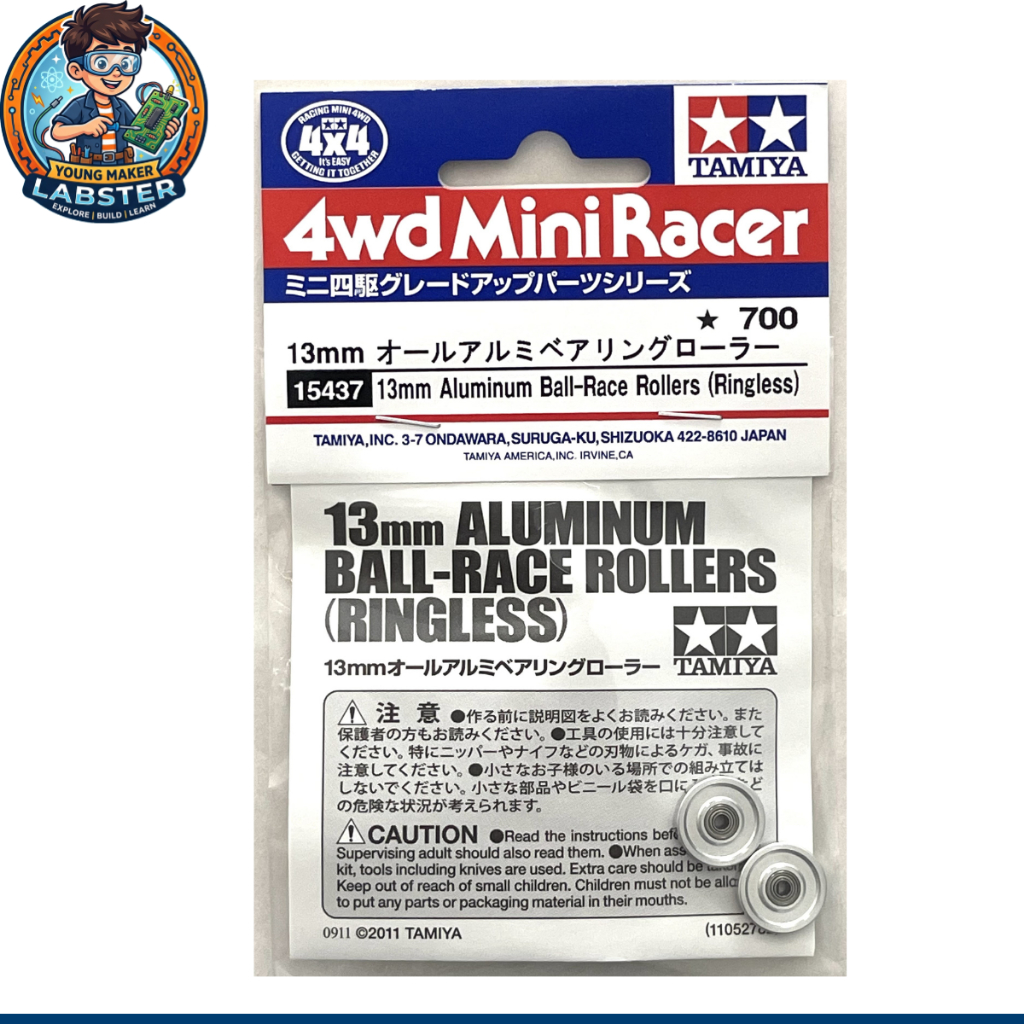 TAMIYA 15437 13mm Aluminium Ball-Race Rollers (Ringless) โรลอลู 13 ตัน สินค้าพร้อมส่ง !!!