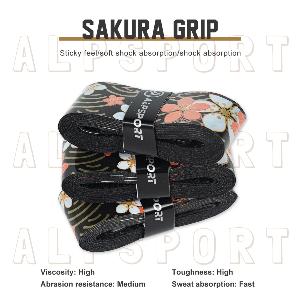 ALP Sakura - เทปพันด้ามไม้แบดมินตัน เหมาะสำหรับไม้แบดมินตัน 