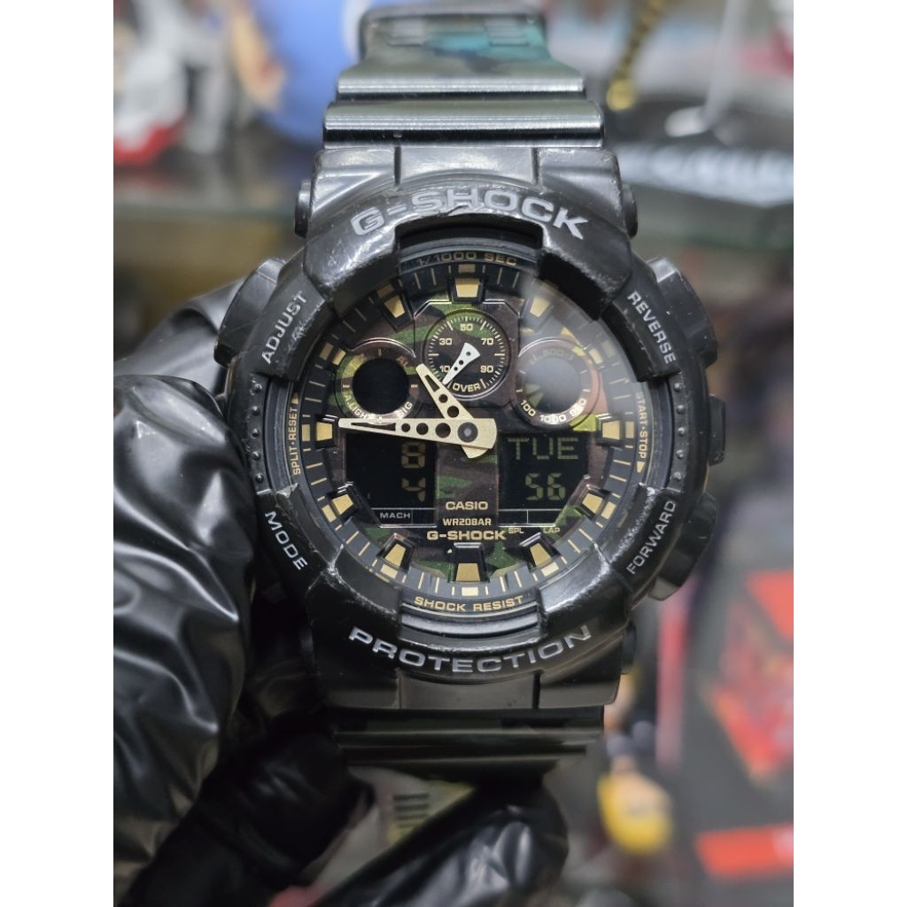 🌈มือ2✅🌸G-SHOCK GA-100cf🌸แท้💯% casio GSHOCK Ga100cf G shock  🌈
