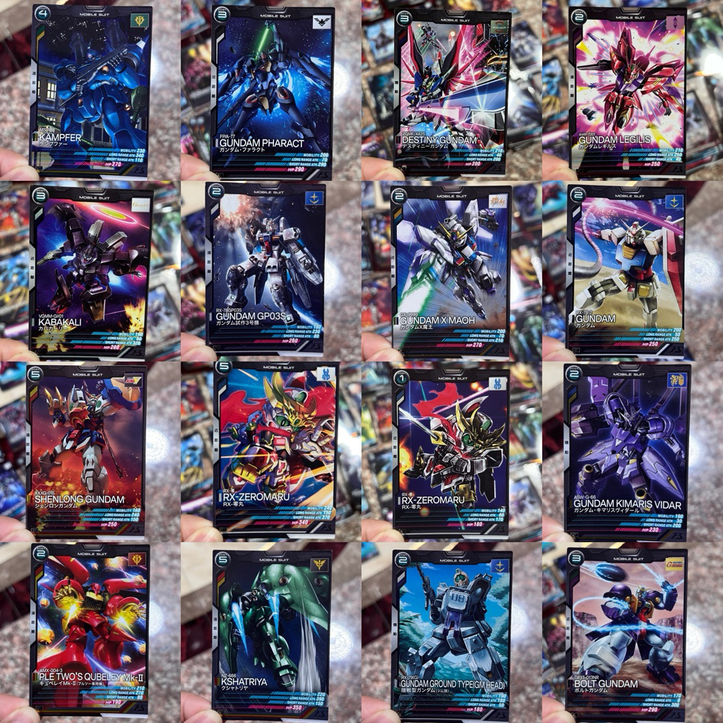 (พร้อมส่ง) การ์ดกันดั้ม Mobile Suit Gundam Arsenal Base Card ระดับ C