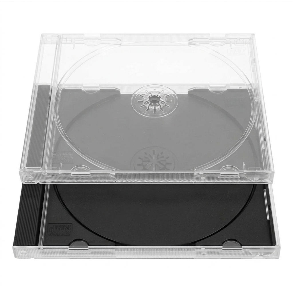 กล่องซีดีเปล่า CD Jewel Case  มีให้เลือกสีใสและสีดำ คุณภาพดี พลาสติกเกรดเอ (ราคาต่อ 1 ชิ้น)