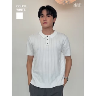 KINS | เสื้อโปโลคอปก โปโลแขนสั้น โปโลสีพื้น ของขวัญให้แฟน (KN101)
