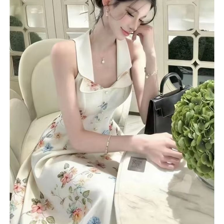 เดรสสีขาวลายพิมพ์สุดละมุน เรียบหรู ดูแพง ใส่แล้วขับผิว ถ่ายรูปสวยทุกมุม ใส่เที่ยวทะเล คาเฟ่ และวันพักผ่อนสุดพิเศษ