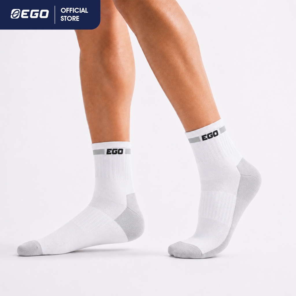 EG302 ถุงเท้าลำลองยาวหุ้มข้อ (ผู้ใหญ่) EGO SPORT