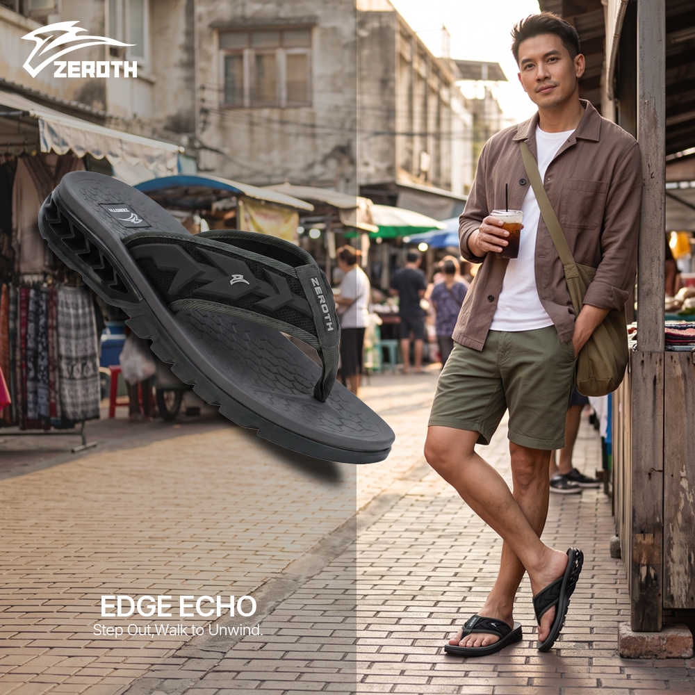 ZEROTH EDGE ECHO ZT7 รองเท้าแตะคีบลำลอง น้ำหนักเบา รองรับอุ้งเท้าสวมใส่ง่าย พื้นนุ่มเด้ง รองรับทุกก้าว ใส่สบายทุกวัน สีด