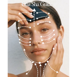 กัวซาใบหน้าและลำคอ สำหรับ Anti-aging จากหิน Bian Stone ธรรมชาติ ISARA Bian Ancient Glow Gua Sha Anti-aging Facial & Neck