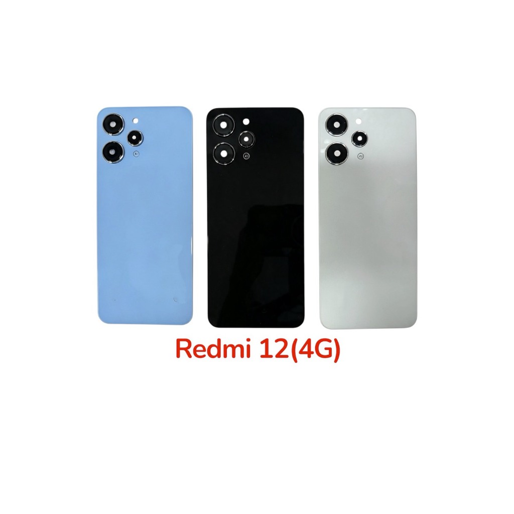 ฝาหลังพร้อมเลนส์กล้องเรดมี่12 4จี Redmi12(4G) 23053RN02A / 23053RN02L / 23053RN02Y