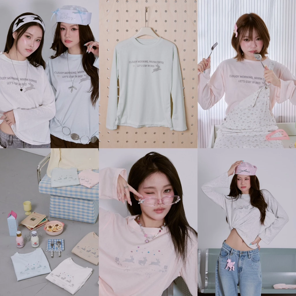 (พรี 20วันRIKA Mist long sleeve เสื้อแขนยาวผ้าบางใส่สบาย