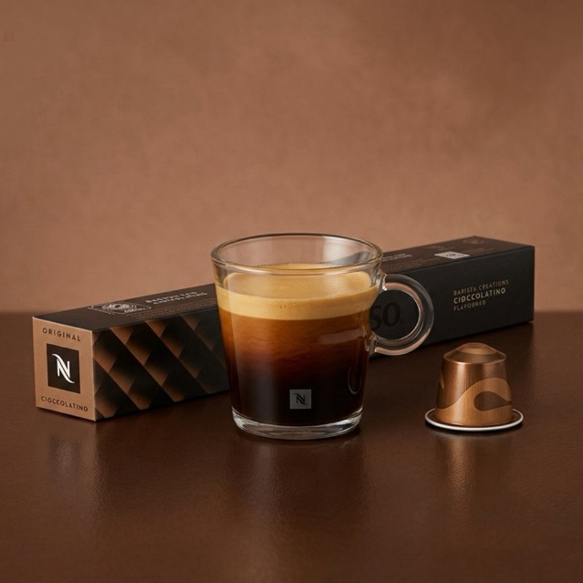 Nespresso Capsule CIOCCOLATINO กลิ่นดาร์คช็อคโกแลต ผสมผสานกลิ่นซีเรียลและบิสกิต พร้อมส่ง