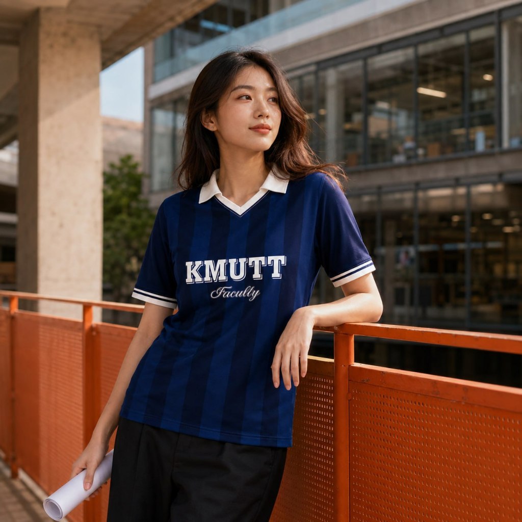 เสื้อ พระจอมเกล้าธนบุรี ใส่ ชื่อ เบอร์ ชื่อคณะ ฟรี! แจ้งในแชท KMUTT Custom Shirt ผลิตใหม่ แชทเข้ามาแ