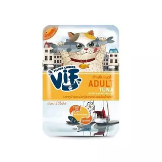 VIF อาหารเปียกแมววิฟ 1กล่อง(12ซอง) เพาวซ์ แบบเกรวี่ และเยลลี่ ขนาด 75 g.