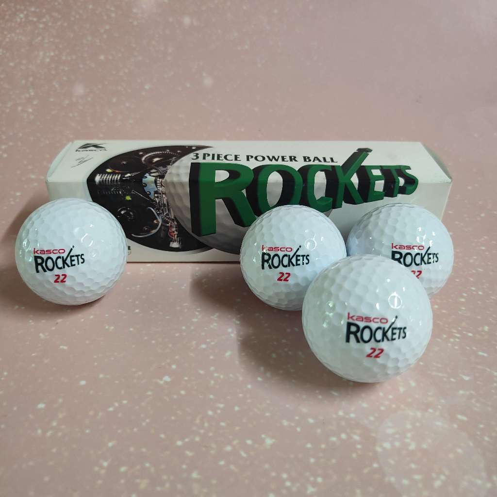 ลูกกอล์ฟ Kasco ROCKETS 3 Piece Power Ball ลูกกอล์ฟญี่ปุ่น 4 ลูก/กล่อง