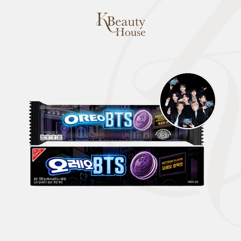 [โอริโอ้ EXP.05.03.2027] BTS x OREO Brown Sugar Pancake Flavor Creme 100g