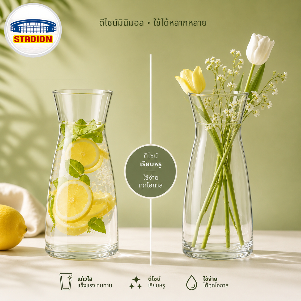 เหยือกน้ำ ikea KARAFF คาราฟฟ์ IKEA แจกัน