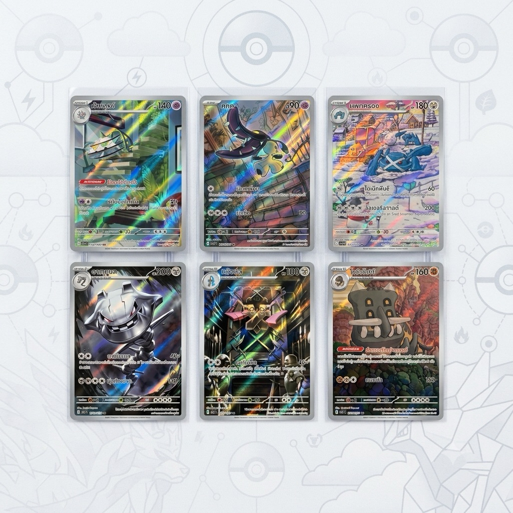 Pokemon card TH ภาษาไทย ประเภทโลหะ AR