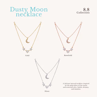 Socrush.bkk | DUSTY MOON necklace สร้อยคอ ดาว พระจันทร์