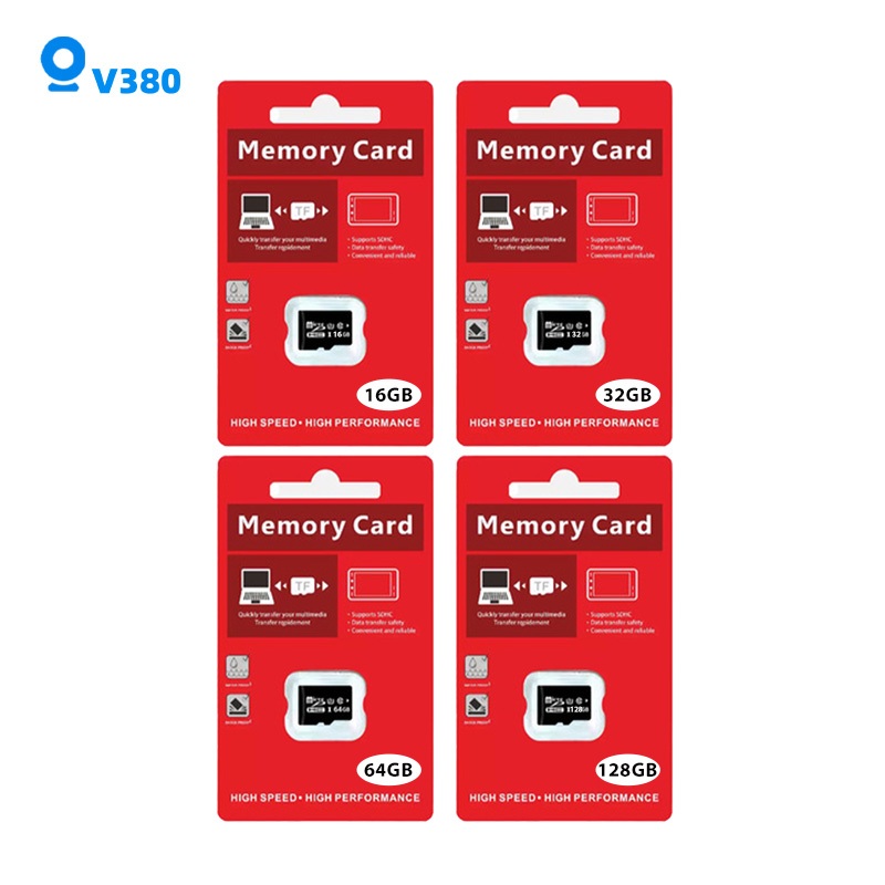 V380 การ์ดหน่วยความจำวิดีโอระดับมืออาชีพ（ของแท้）4GB/16GB/32GB/64GB/128GB Memory Sd Card การ์ดหน่วยคว