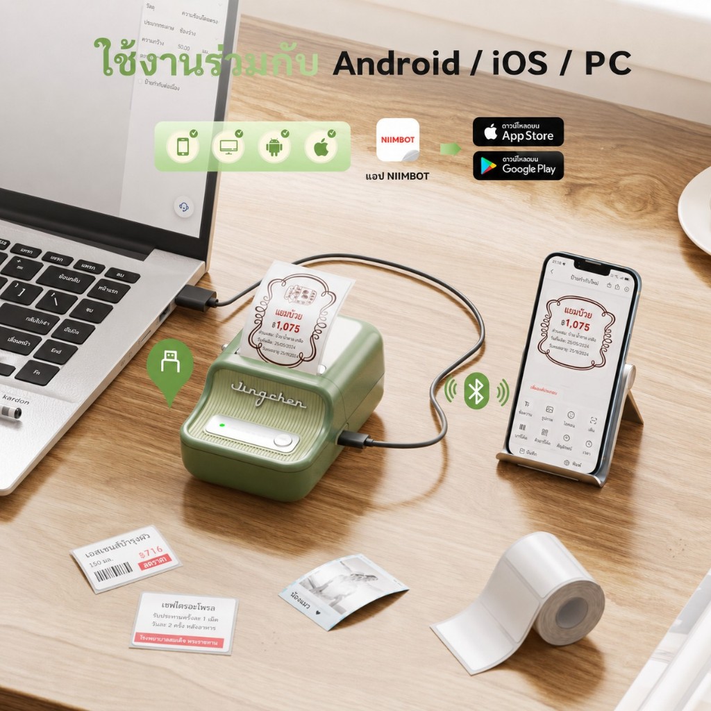 NIIMBOT طابعة ملصقات محمولة B21 Pro — صورة 7