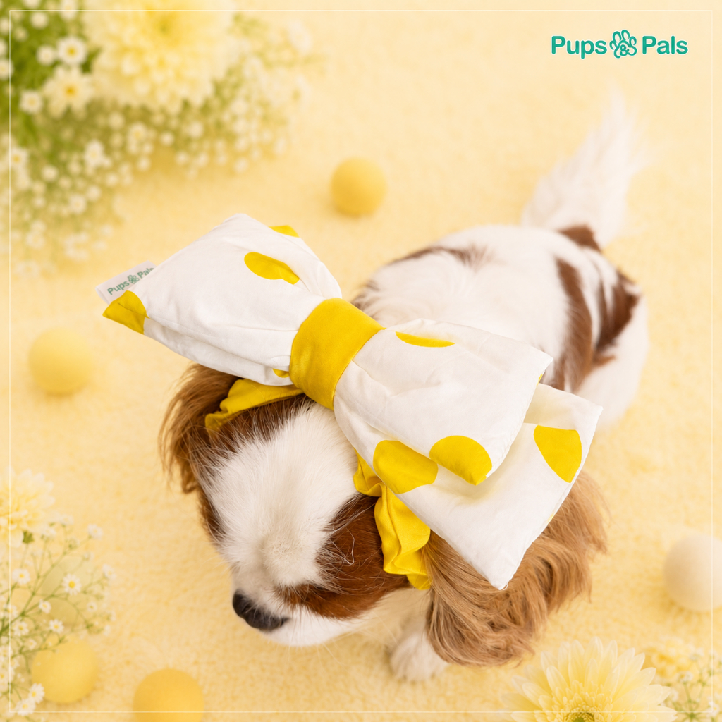 Pups&Pals Giant Bow Double Scrunchie โดนัทยกหูกันเลอะ