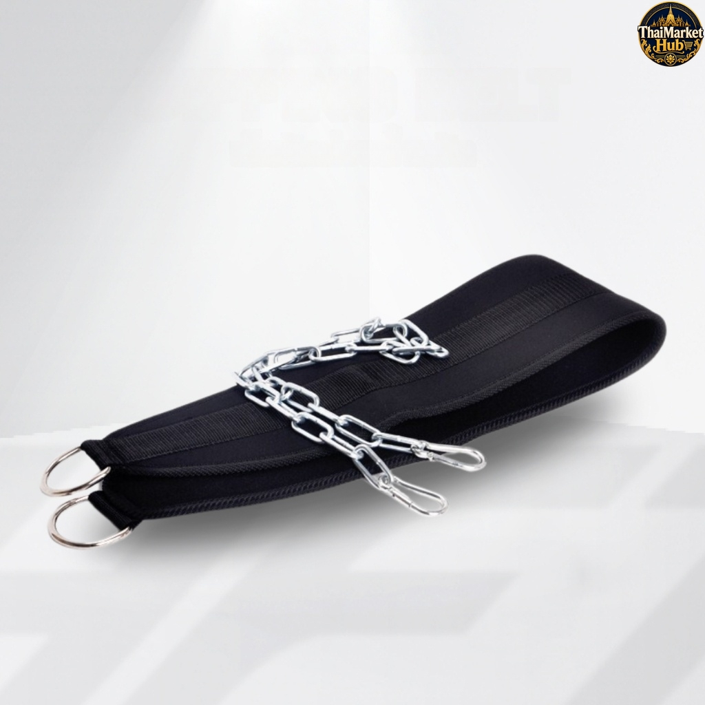 เข็มขัดถ่วงน้ำหนัก เข็มขัดถ่วงออกกำลังกาย Dipping belt - Thai Market