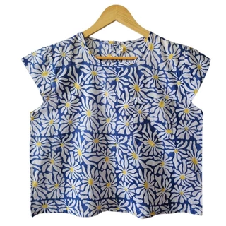เสื้อคอกลม แขนล้ำ ไซส์ 40"มีมากกว่า 10 ลาย ผ้าคอตต้อนอินเดีย