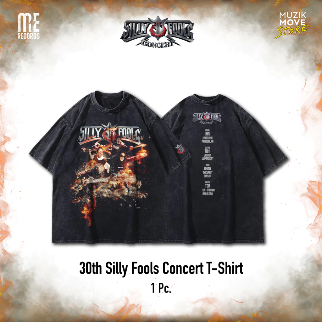 30th Silly Fools Concert T-Shirt แขนสั้น