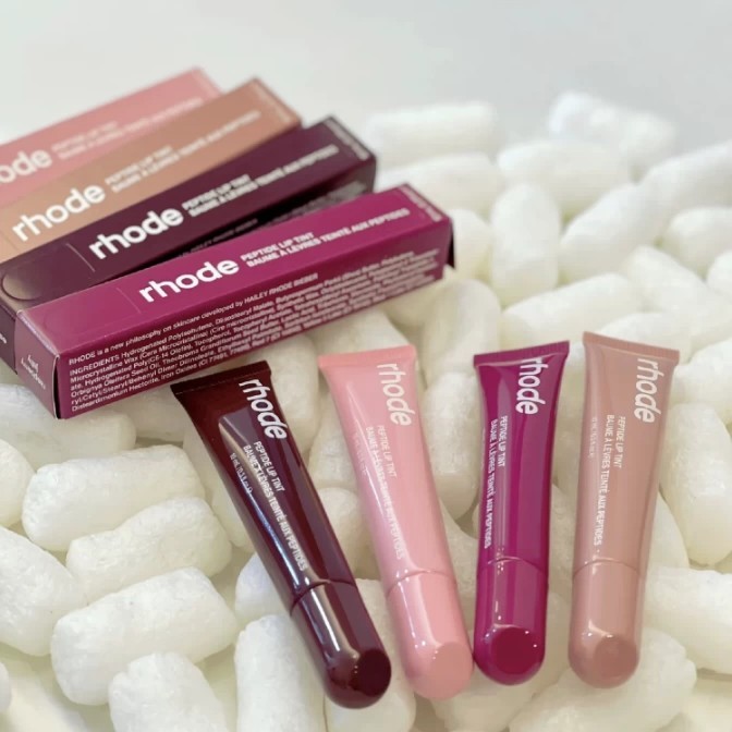 มีของพร้อมส่ง 🩷RHODE Scented Peptide Lip Tint 10ml ลิปทินต์ ลิปมันบำรุง #Espresso #Toast #Ribbon