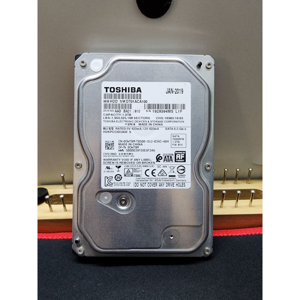 TOSHIBA 1 TB DT01ACA 7200RPM SATA3 (DT01ACA100) [สภาพดี]