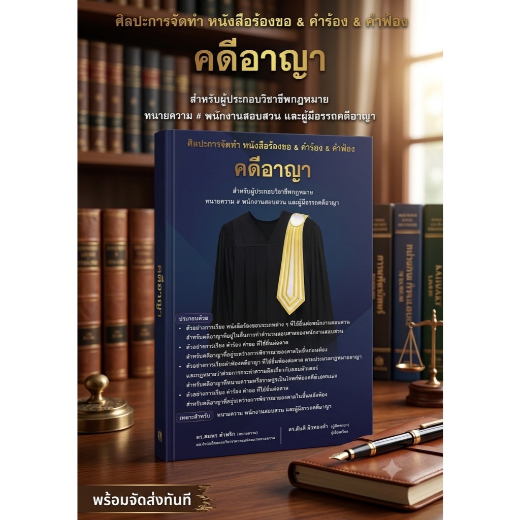 ศิลปะการจัดทำ หนังสือร้อขอ & คำร้อง & คำฟ้อง คดีอาญา