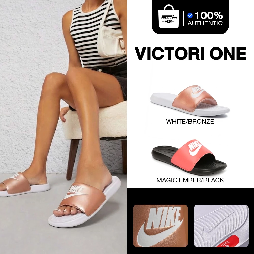 Nike ไนกี้ Collection รองเท้าแตะแฟชั่น รองเท้าแตะแบบสวม W Sandal Victori One Slide (1100)
