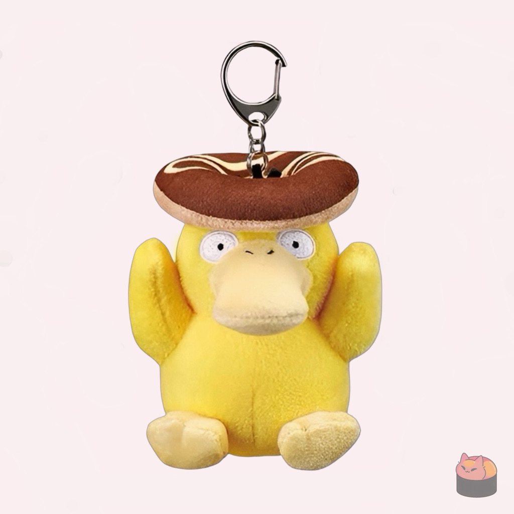 Krispy Kreme Doughnut Pokemon Psyduck Plush Keyring Korea Exclusive Sealed Authentic