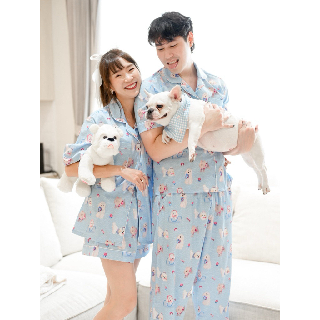 ชุดนอนผู้ใหญ่ลายน้องหมา Best Pups[SleepyLulu]