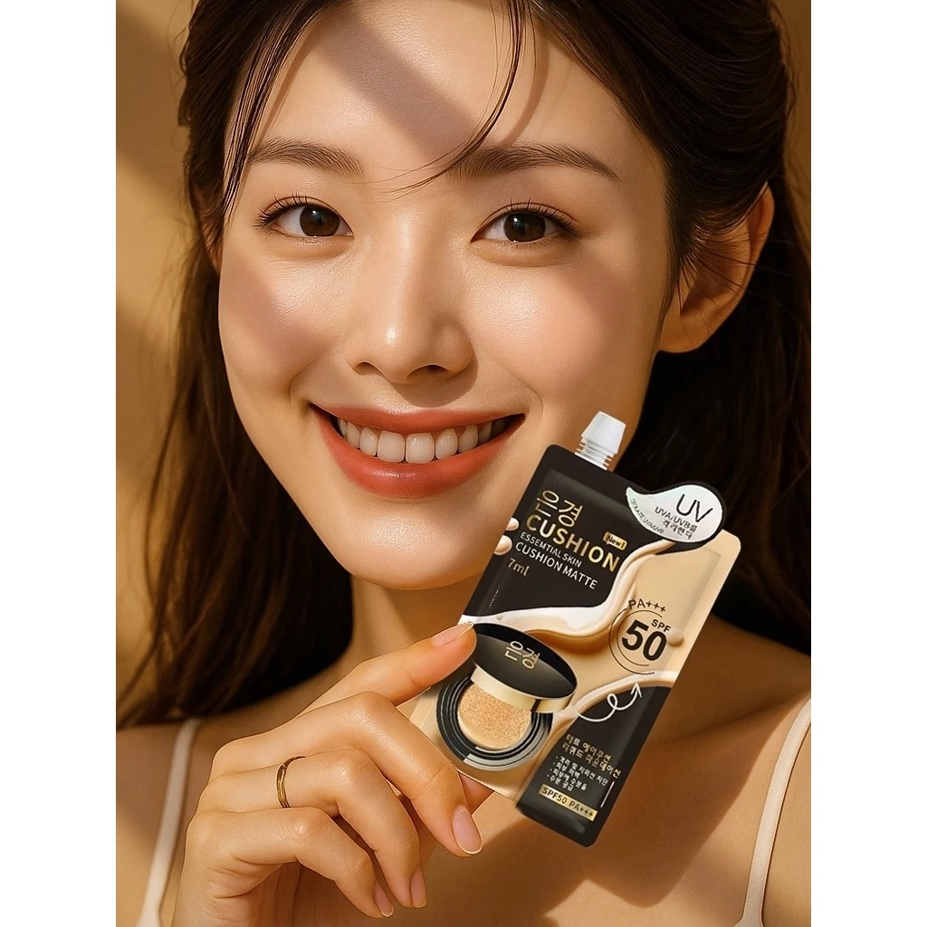 (คุชชั่นซอง)แบบซอง 은경 CUSHION ESSEMTIAL SKIN CUSHION MATTE 7ml กันน้ำกันเหงื่อ(สินค้าแนะนำ)