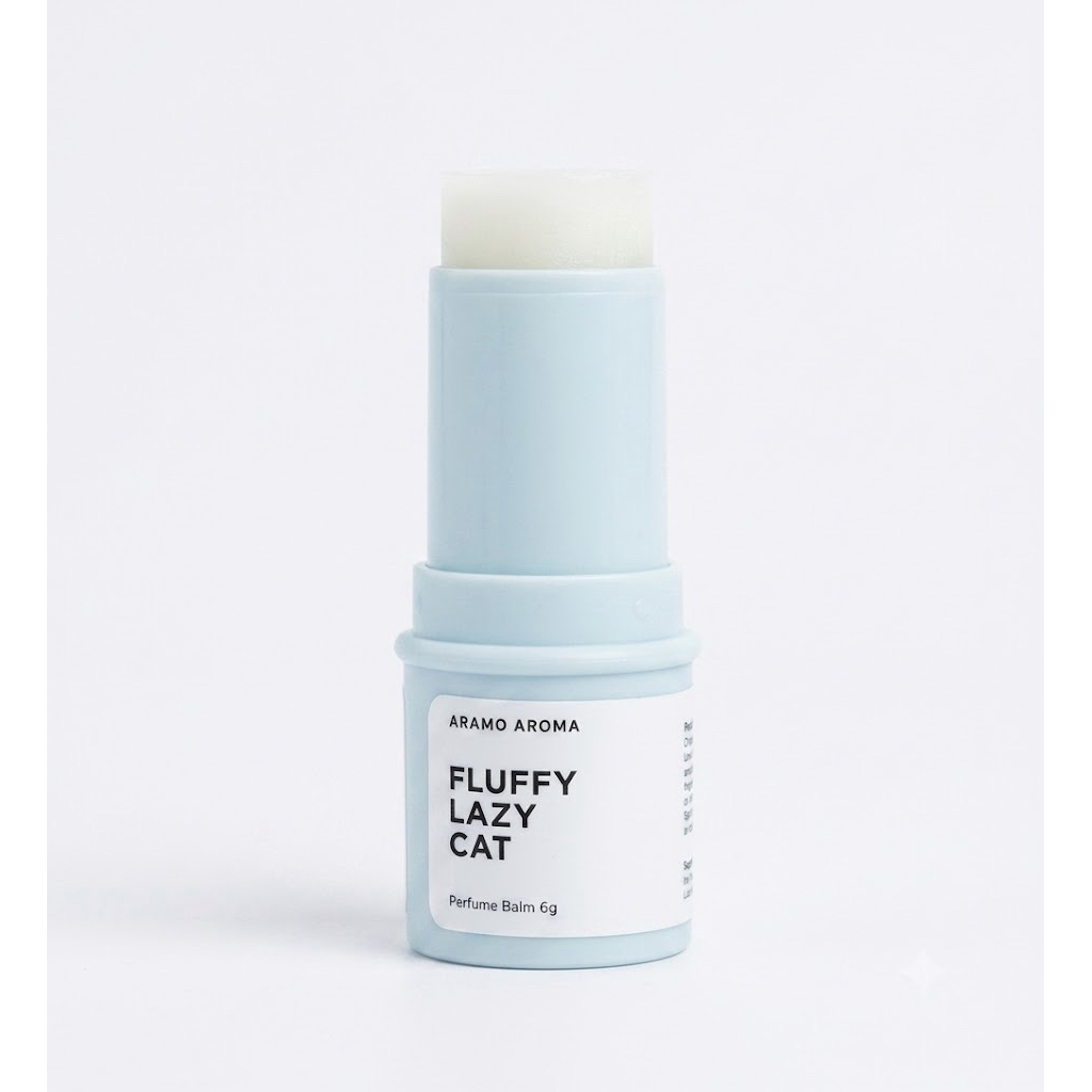 น้ำหอม Aramo aroma Perfume Balm Stick 6 g. กลิ่น Fluffy lazy cat มือหนึ่ง ไม่เคยทดลอง