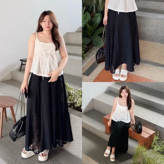 Posy Maxi Linen Skirt กระโปรงยาวผ้าลินิน