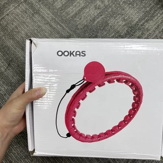 Ookas ฮูล่าฮูป ห่วงฮูลาฮูปอัจฉริยะ ถอดออกได้ รุ่นอัพเกรด ลดไขมันบริเวณหน้าท้อง ลดน้ำหนักอย่างง่ายดาย