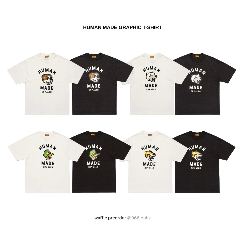 🇹🇭[ของแท้ 100% พร้อมส่ง] เสื้อ HUMAN MADE GRAPHIC