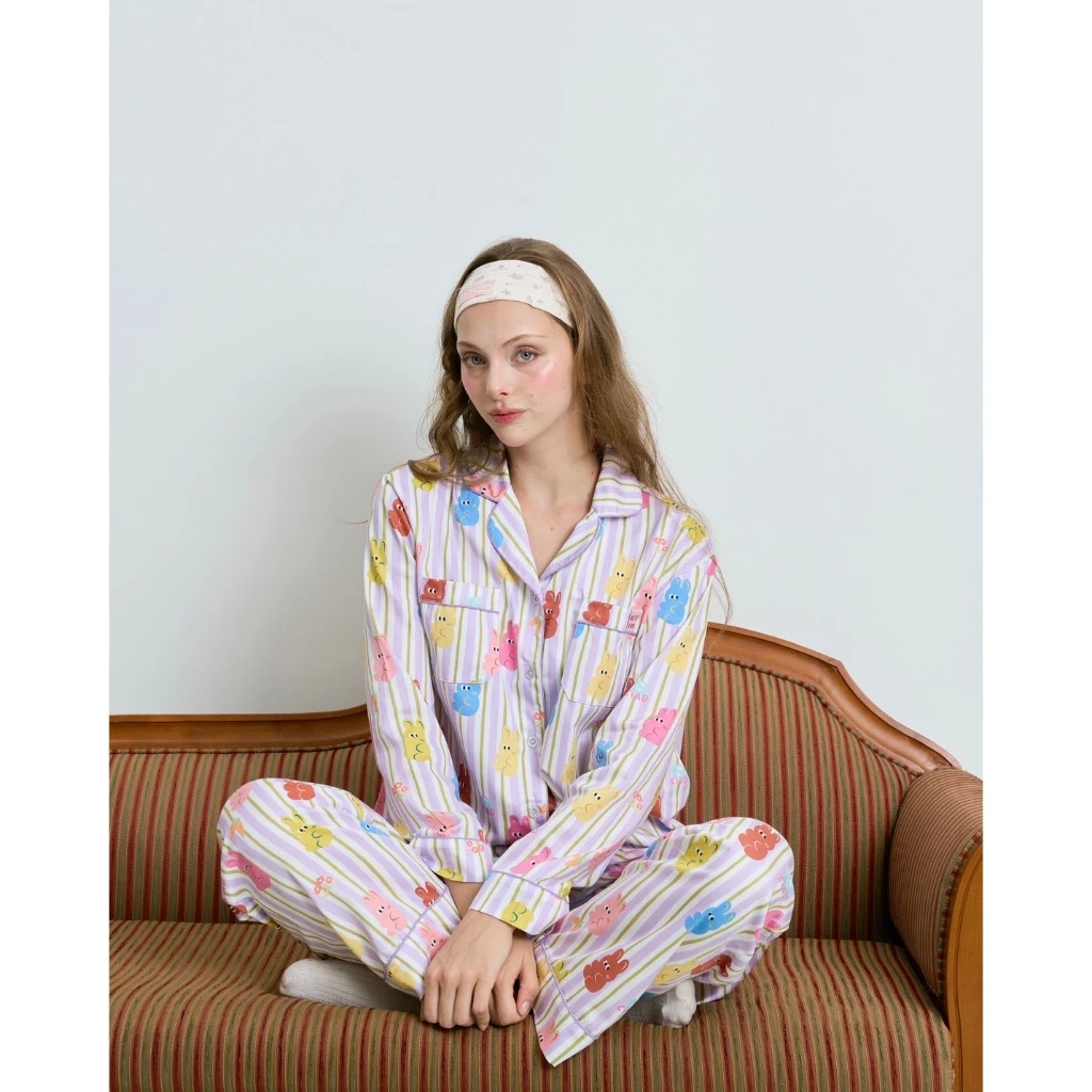 Jelly bunny winter set แขนยาว ขายาว ชุดนอนโนบรา Call it a day