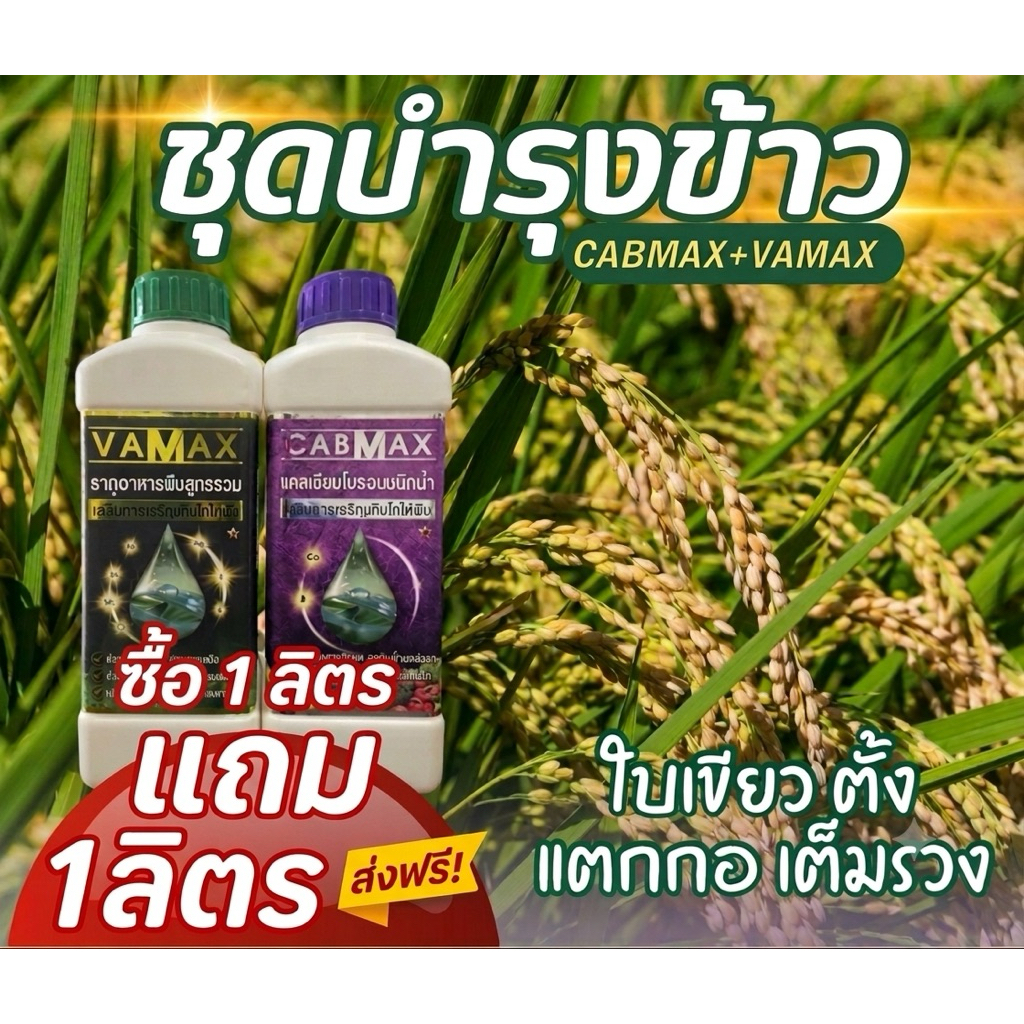 ปุ๋ยน้ำ 1 แถม 1 cabmxa+vamax
