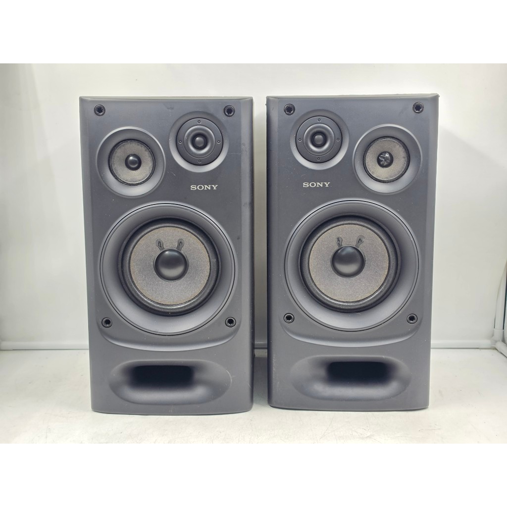 BL72 ลำโพงญี่ปุ่นมือสอง 1 คู่ (949-950) SONY SS-J570AV 100W 6 โอห์ม Woofer 4.5 นิ้ว Size ตู้ 20x21.5