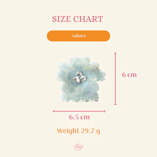 (New Packaging) พร้อมส่ง VARY MUCH กิ๊บติดผม by VARYWELL SAKURA COLLECTION กิ๊บซากุระ