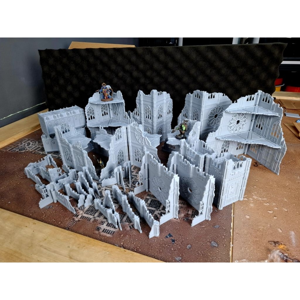 Terrain 3D Layout ED11th for warhammer 40k Theme Gothic