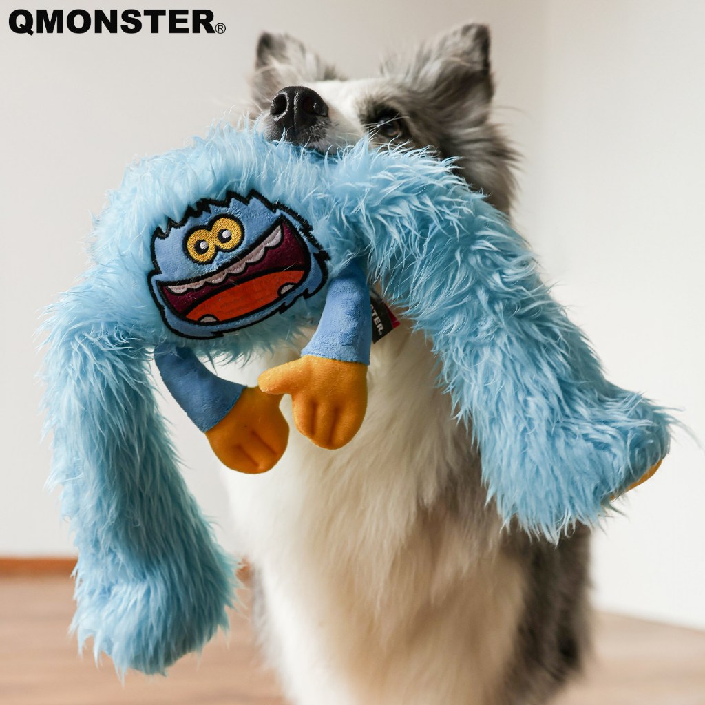Q-monster Long Foot Series ตุ๊กตา บีบ/กัด มีเสียง ของเล่นสุนัข ของเล่นหมาใหญ่