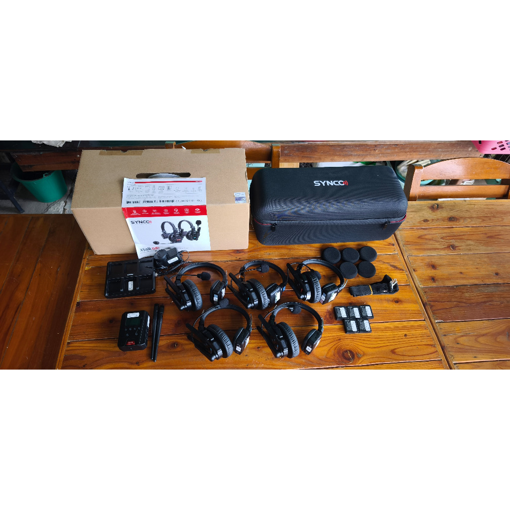 [มือ 2] - Synco XTalk XPro X5 Wireless Intercom Headset Set 5 พร้อม XTalk Link Signal Boost