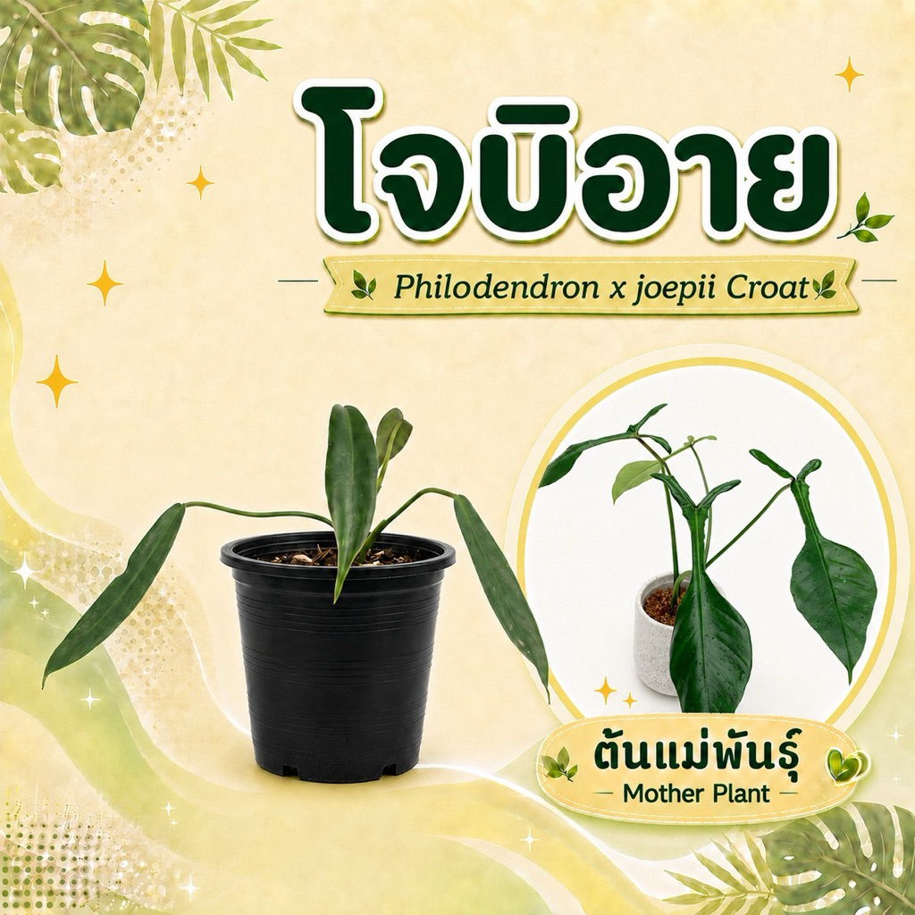 โจบิอาย (2ต้น) ต้นอนุบาล กระถาง 3 นิ้ว