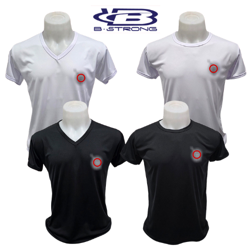 (ตราโล่)เสื้อซับในชุดปฏิบัติการ คอกลม - คอวี ผ้าไมโครระบายอากาศ แห้งเร็ว ทนทาน ไม่หด ผลิตในไทย B-Strong