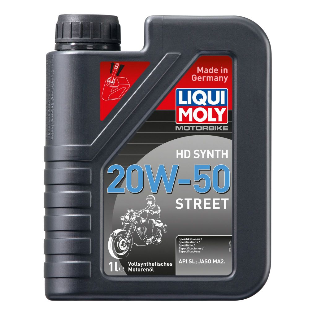 ☑️น้ำมันเครื่องมอเตอร์ไซค์ LIQUI MOLY MOTORBIKE HD SYNTH 20W-50 STREET