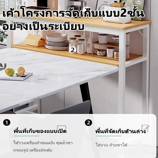 ALOVE โต๊ะแคบ ikea 80/100/120CM ไม่ใช้พื้นที่ กว้างเพียง 20CM สามารถวางในช่องว่างแคบๆ