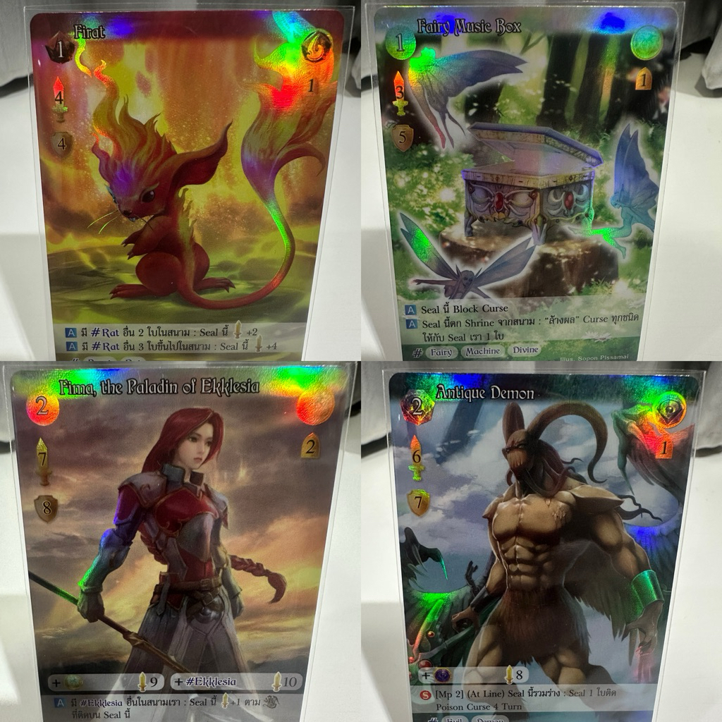 Summoner Master New Era ชุด D4k 1 ระดับ N-R Foil แยกใบ คละธาตุ